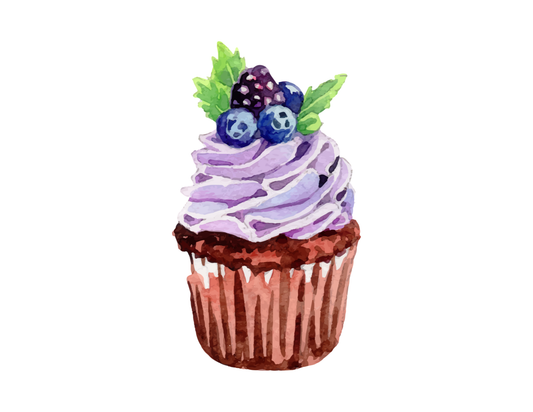 blackberry cupcake