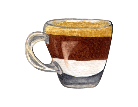 tri color latte
