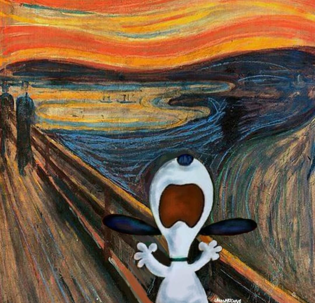 The Scream painting representing anxiety