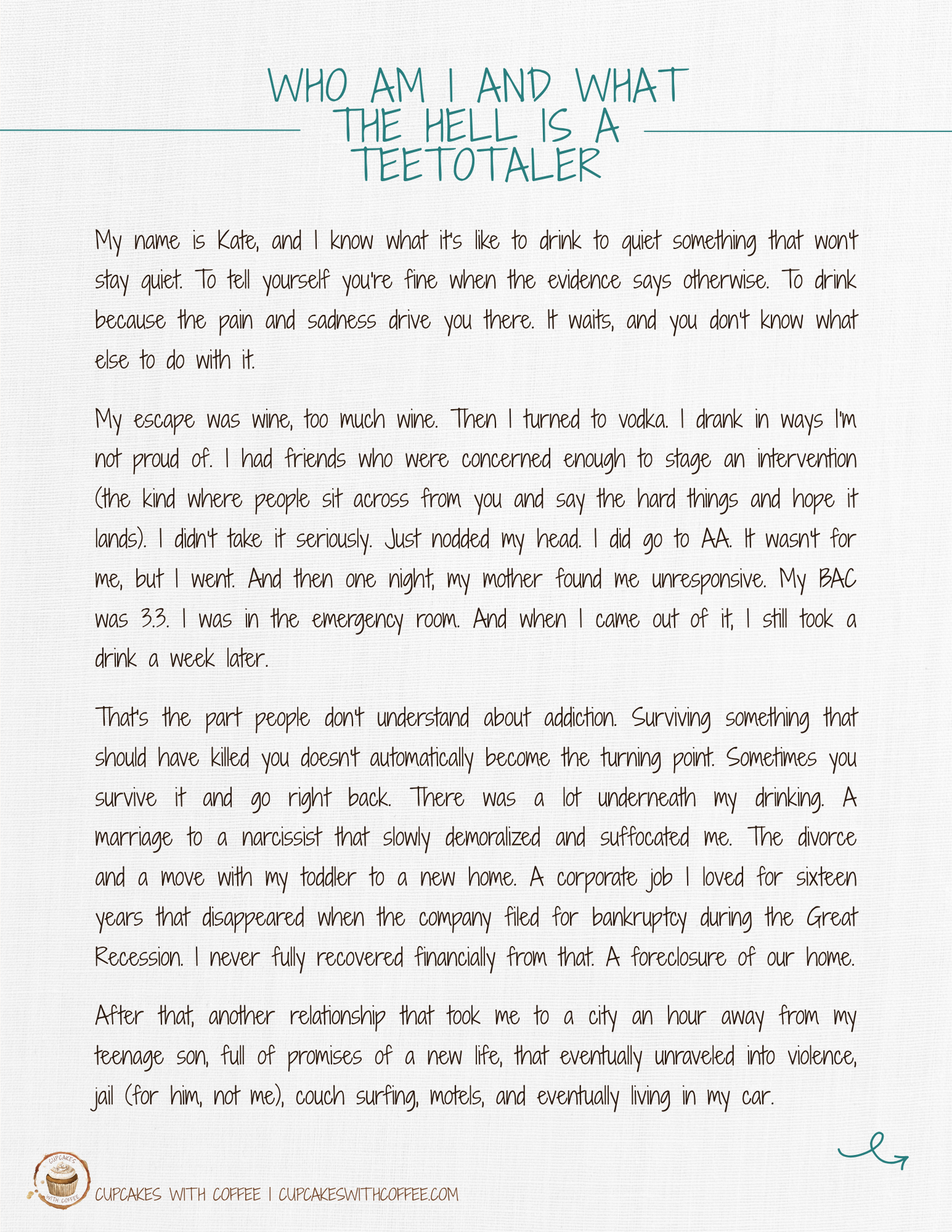 Becoming a Teetotaler — A Workbook for People Who Are Done Making Deals With Themselves
