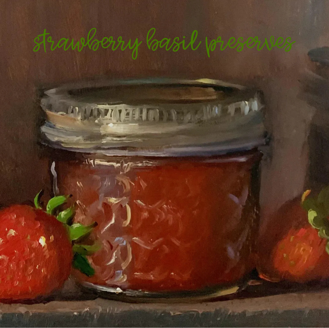 strawberry basil preserves