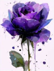 Purple flowers representing domestic violence awareness 